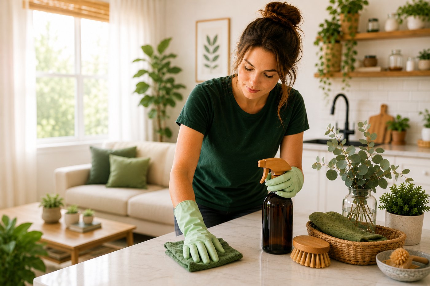 Harmony Home Services cleaning a Chagrin Valley kitchen